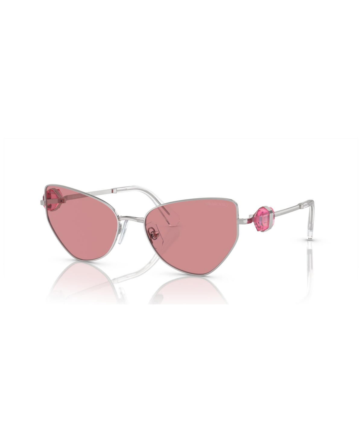 Shop Swarovski Women's Sunglasses Sk7003 In Silver,pink