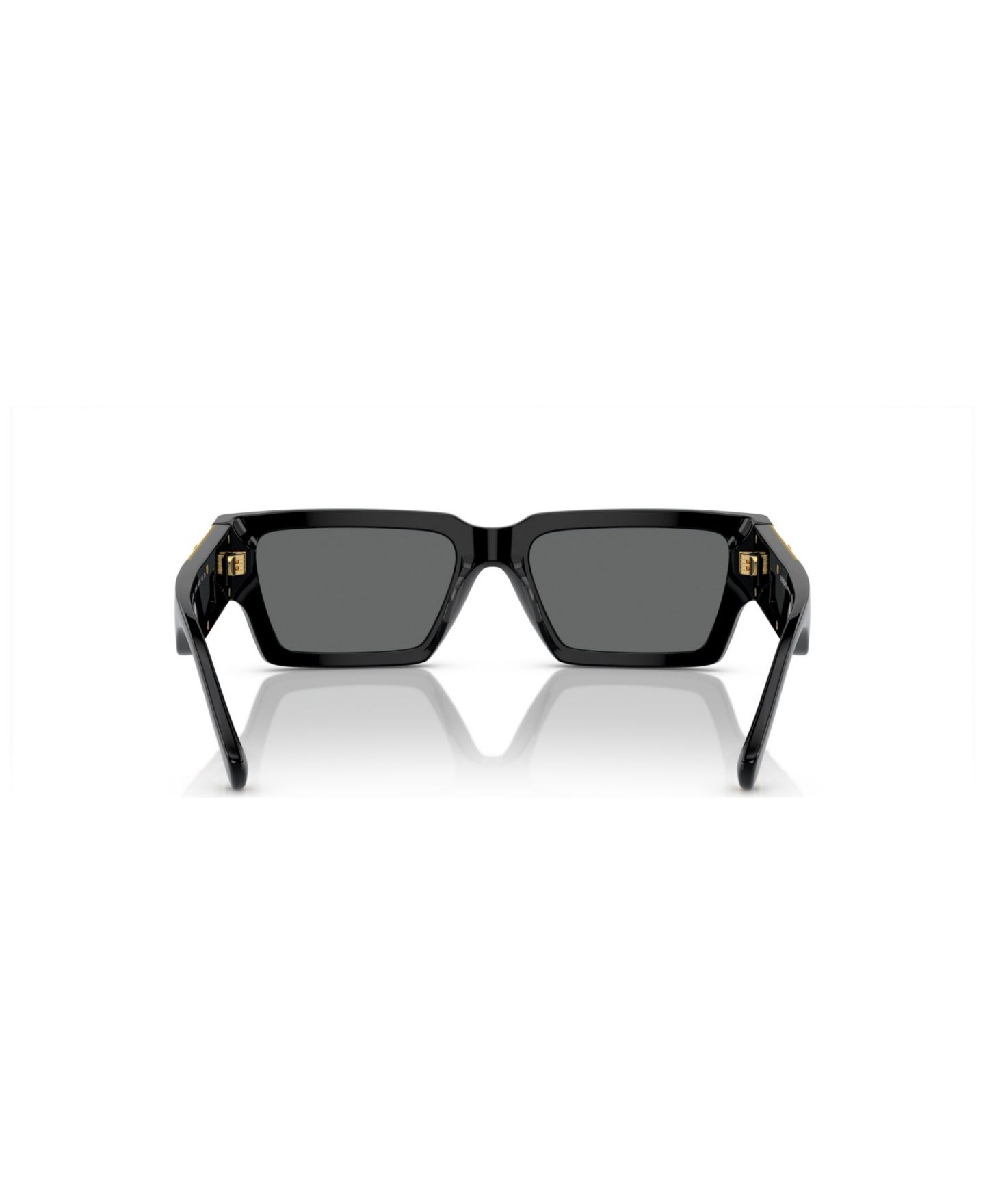 Солнцезащитные очки Versace VE4459F унисекс, посадка для низкой переносицы, цвет: Чёрный — фото 4