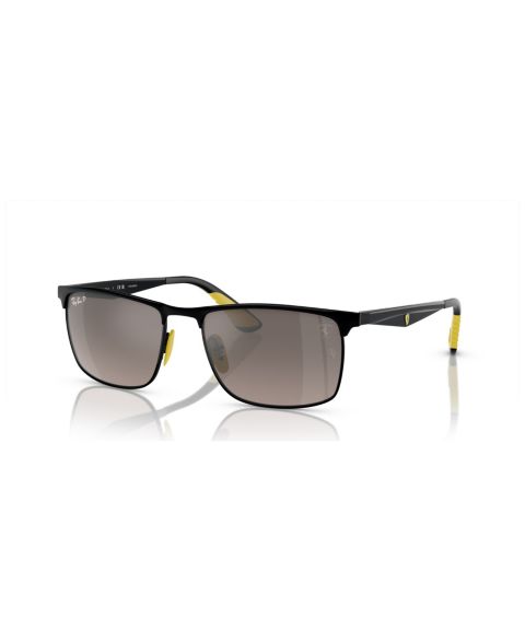 Солнцезащитные очки Ray-Ban Unisex Polarized, Mirror Gradient RB3726M, цвет: Чёрный