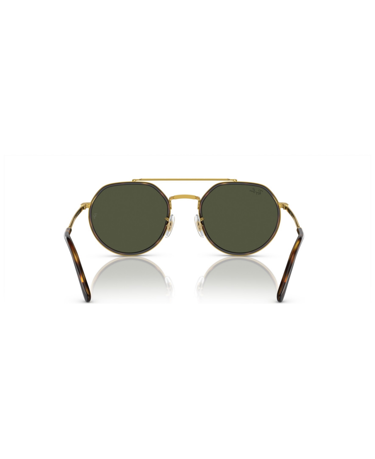 Ray Ban Rb3765 Sunglasses Legend Gold Frame Green Lenses 53-22 In Legend Gold