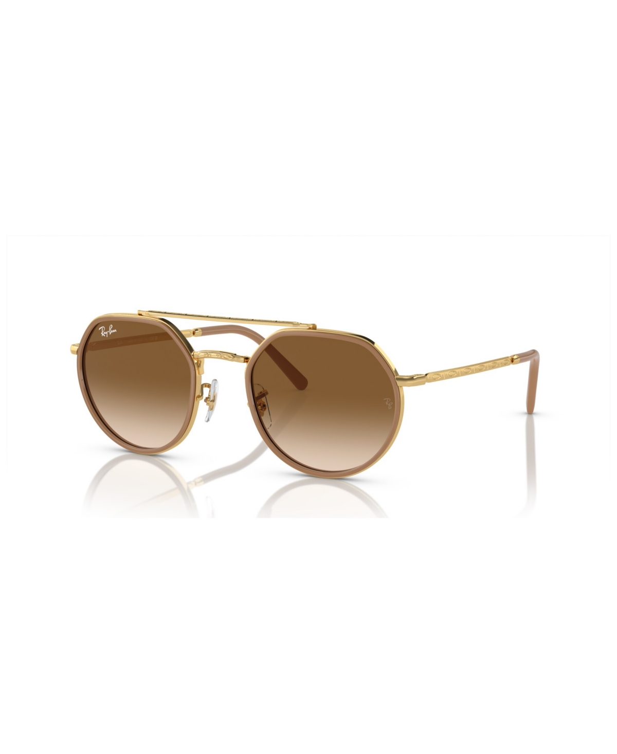 Shop Ray Ban Unisex Sunglasses, Gradient Rb3765 In Gold