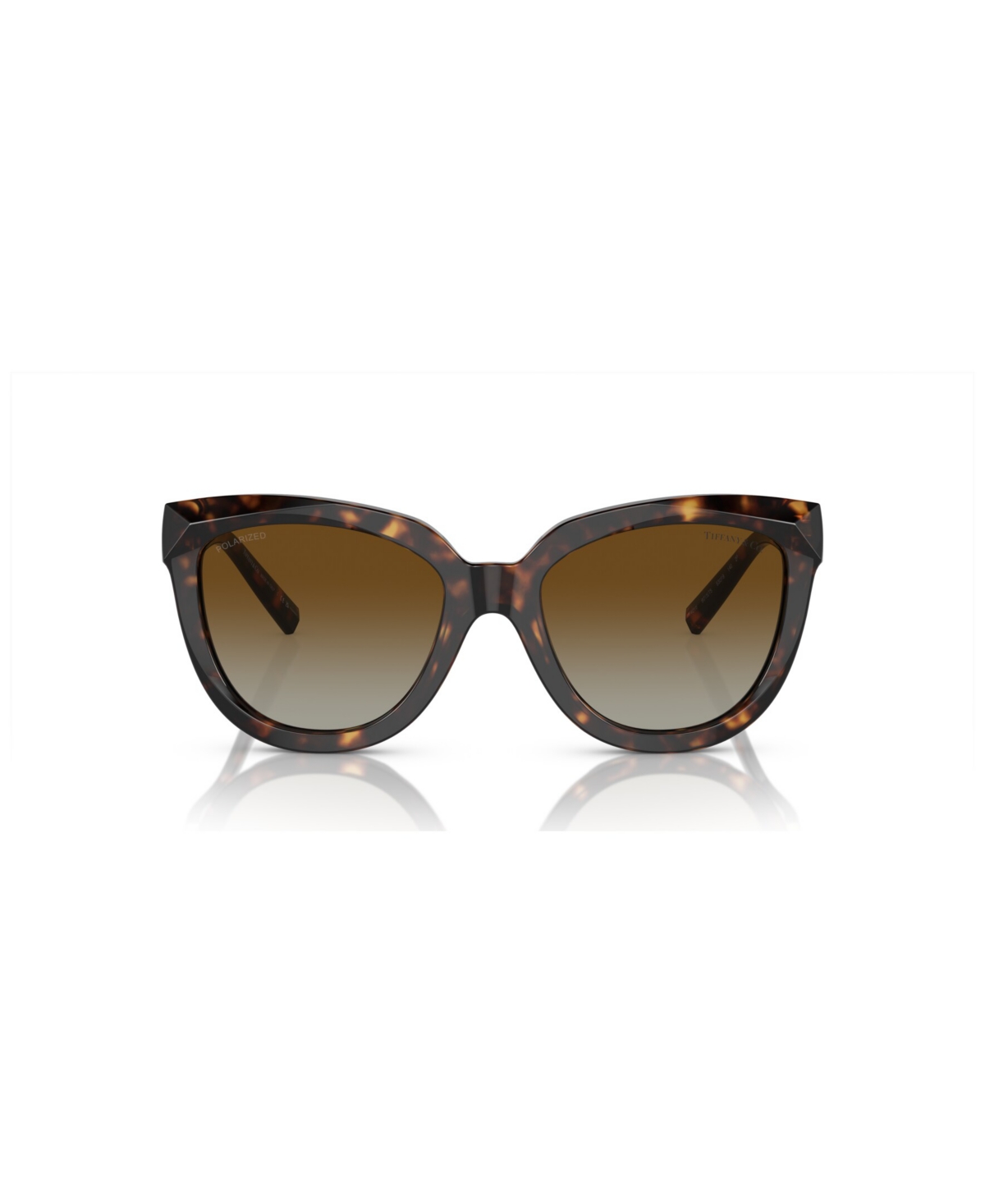 Tiffany & Co Women's Polarized Sunglasses, Gradient Tf4215 In Havana