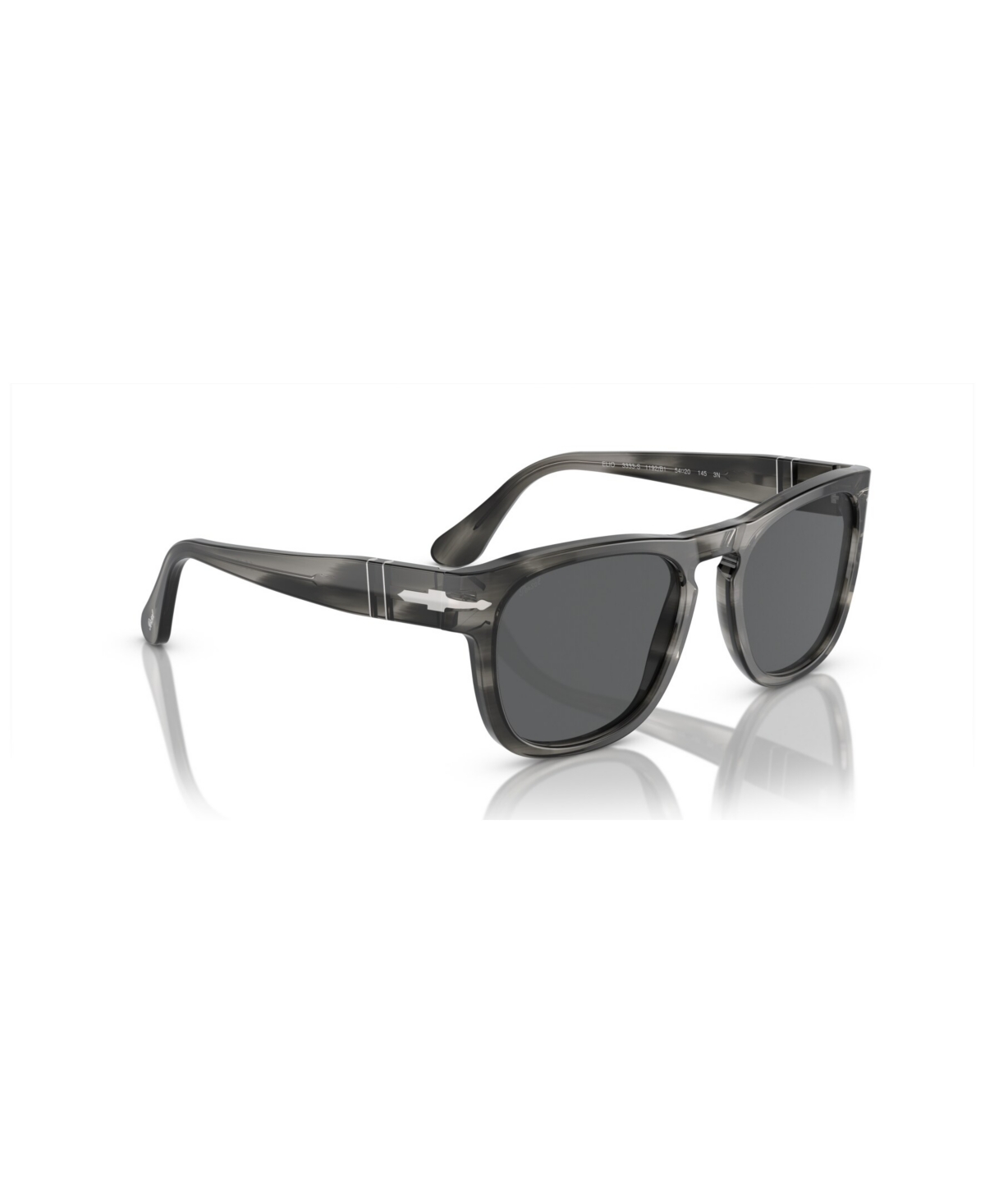 Persol Unisex Elio Sunglasses Po3333s In Striped Gray