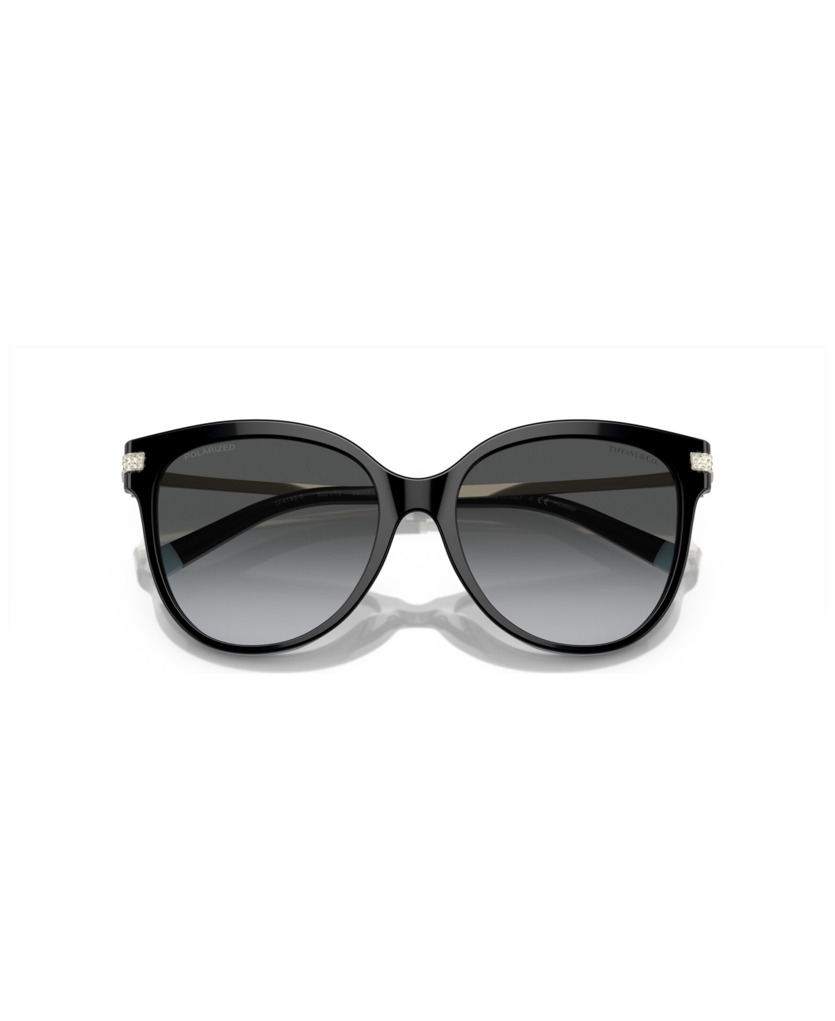Shop Tiffany & Co Women's Polarized Sunglasses, Gradient Tf4193b In Black