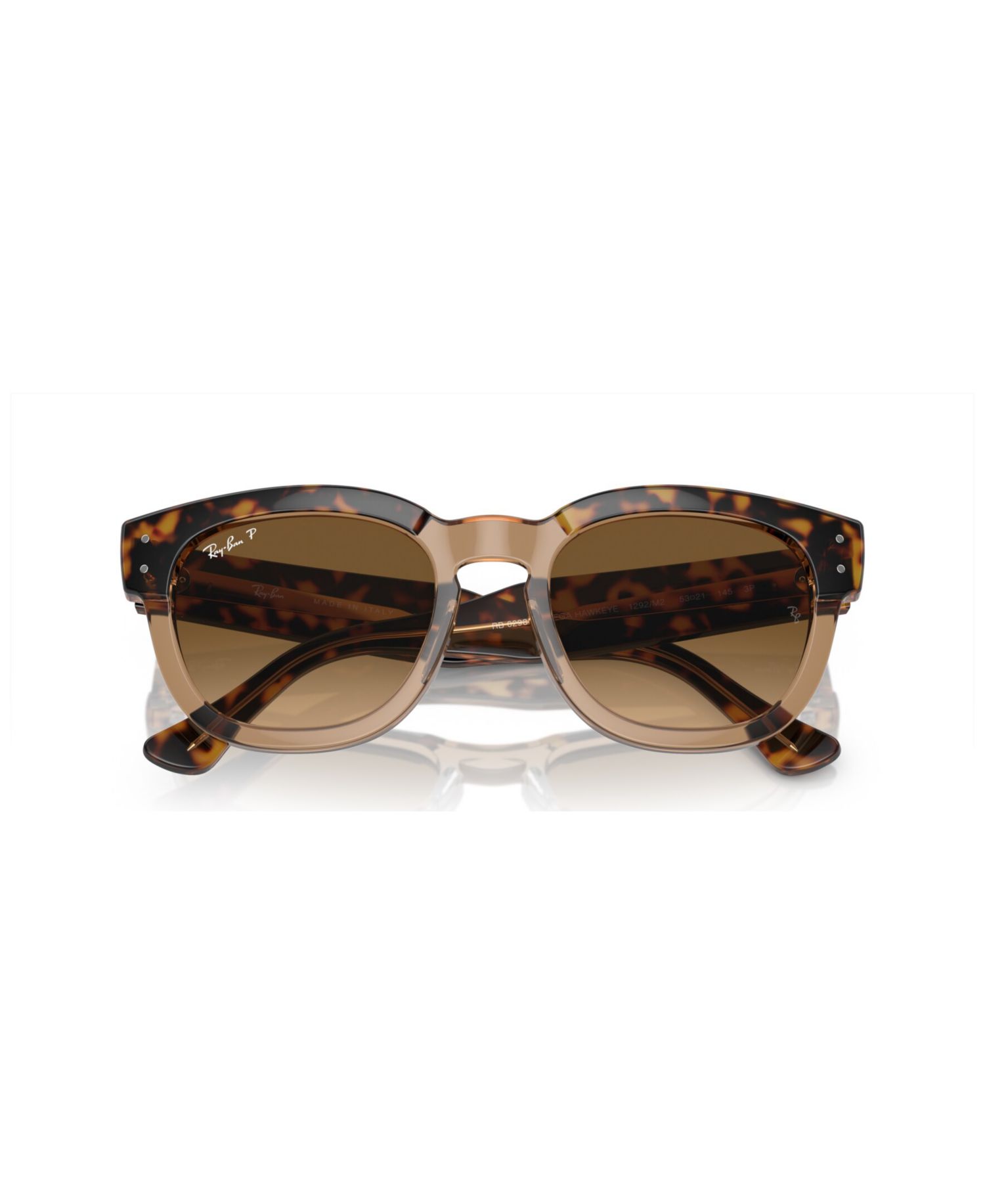 Mega Hawkeye Polarized Sunglasses, Gradient RB0298S, Exclusively Ours