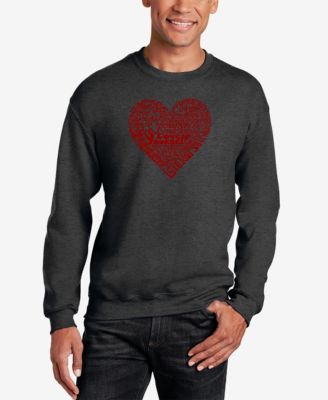 Men's Love Yourself Word Art Crewneck Sweatshirt