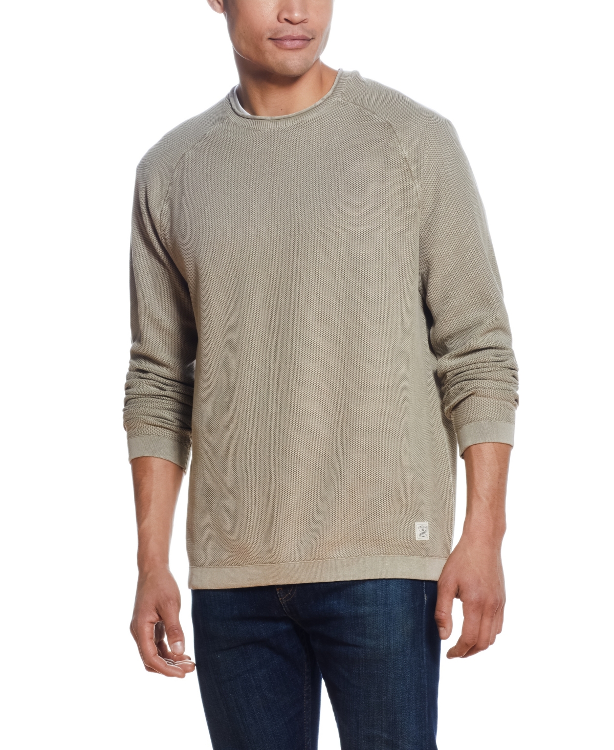 Men's Stonewash Long Sleeve Sweater - Vintage Khaki