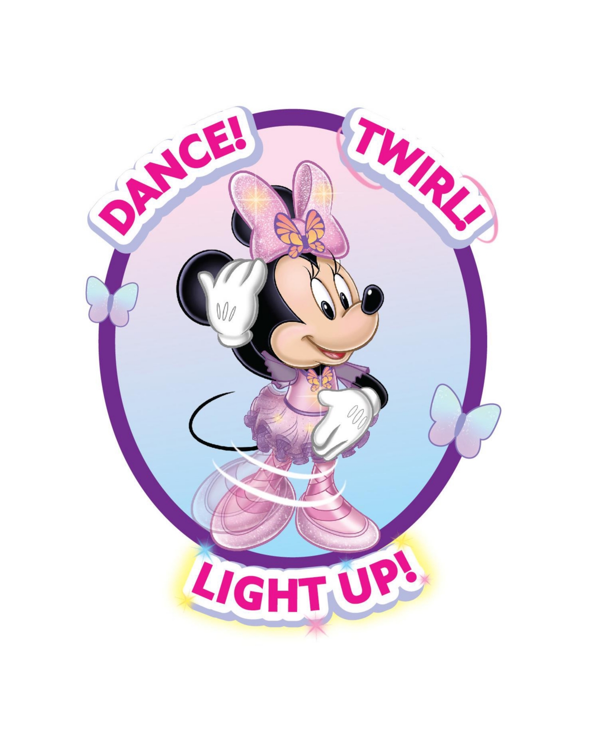 Shop Disney Junior Minnie Mouse Sing And Dance Butterfly Ballerina Lights And Sounds Plush, Sings "just Like A B In No Color