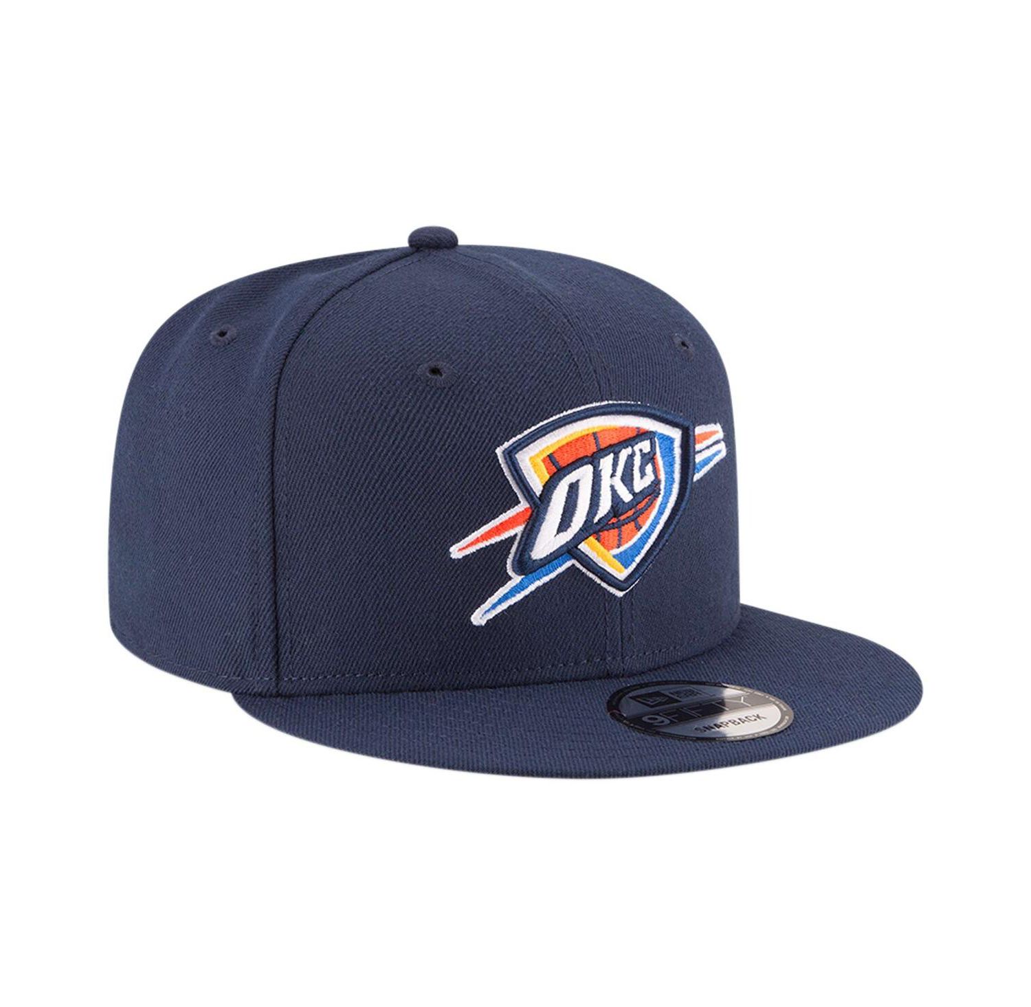 Men's Navy Oklahoma City Thunder Official Team Color 9FIFTY Adjustable Snapback Hat