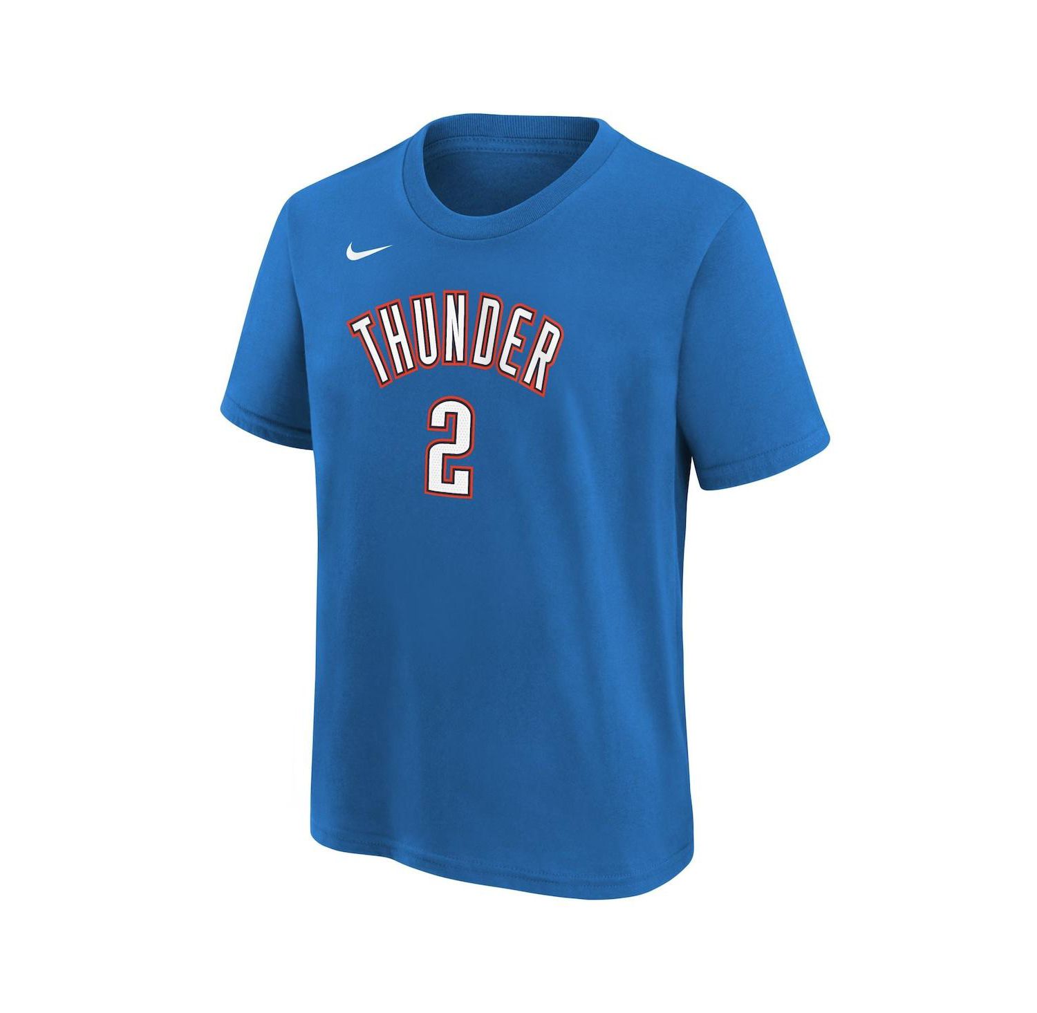Big Boys Shai Gilgeous-Alexander White Oklahoma City Thunder Icon Name and Number T-shirt
