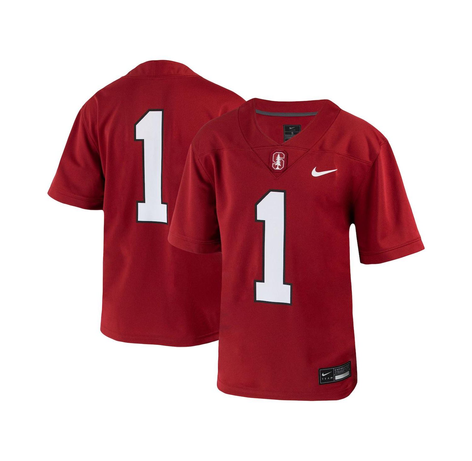 Big Boys #1 Crimson Stanford Cardinal Untouchable Football Jersey