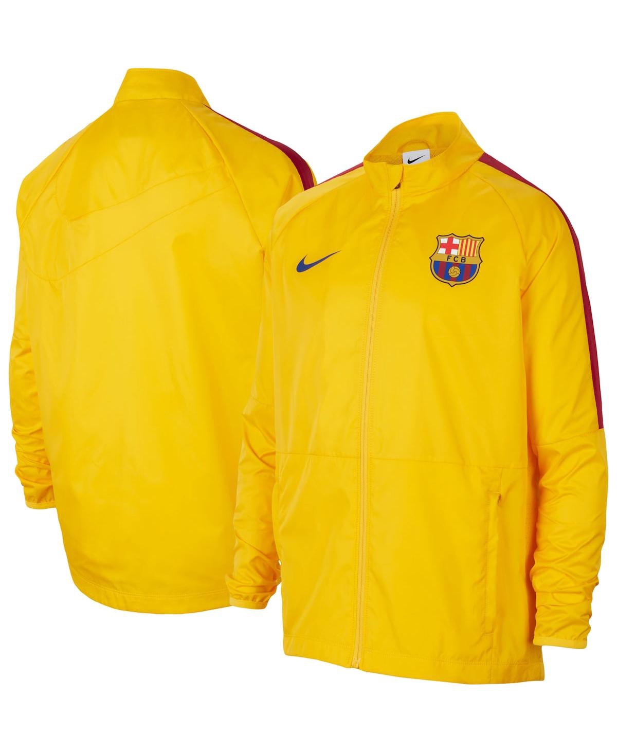 Shop Nike Big Boys  Yellow Barcelona Academy Awf Raglan Full-zip Jacket