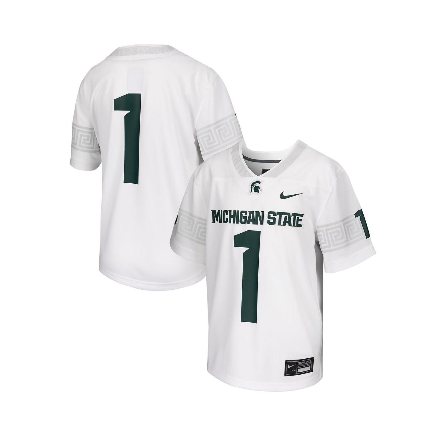 Big Boys #1 White Michigan State Spartans Football Game Jersey