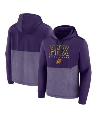Men's Purple Phoenix Suns Successful Tri-Blend Pullover Hoodie