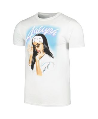 Men's White Aaliyah Graphic T-shirt