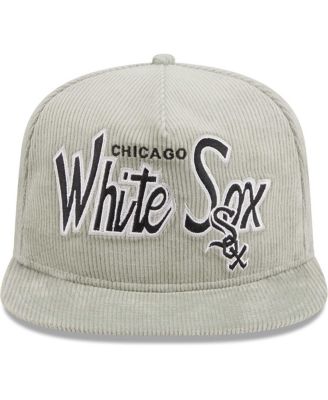 Men's Gray Chicago White Sox Corduroy Golfer Adjustable Hat