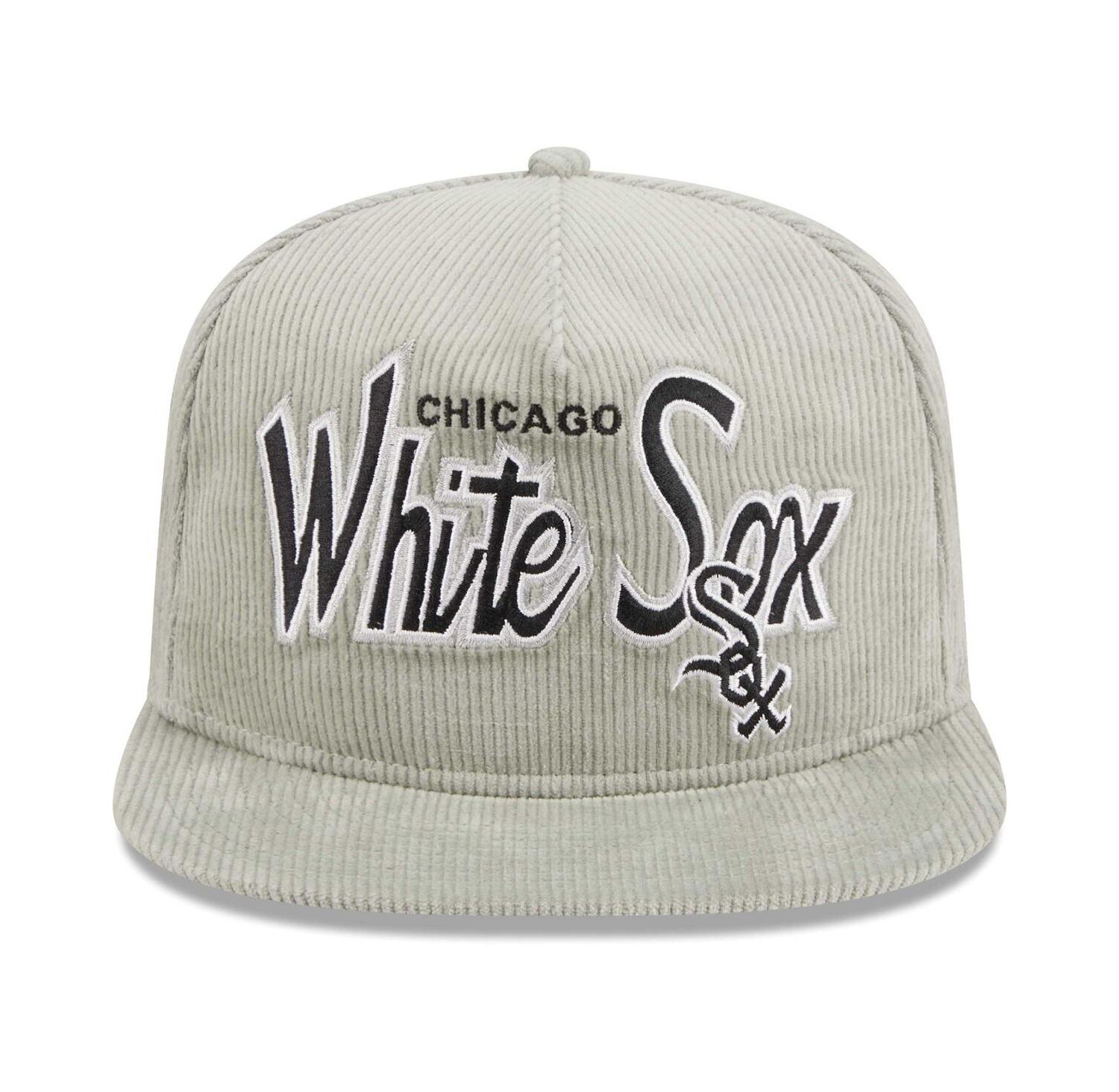 Men's Gray Chicago White Sox Corduroy Golfer Adjustable Hat