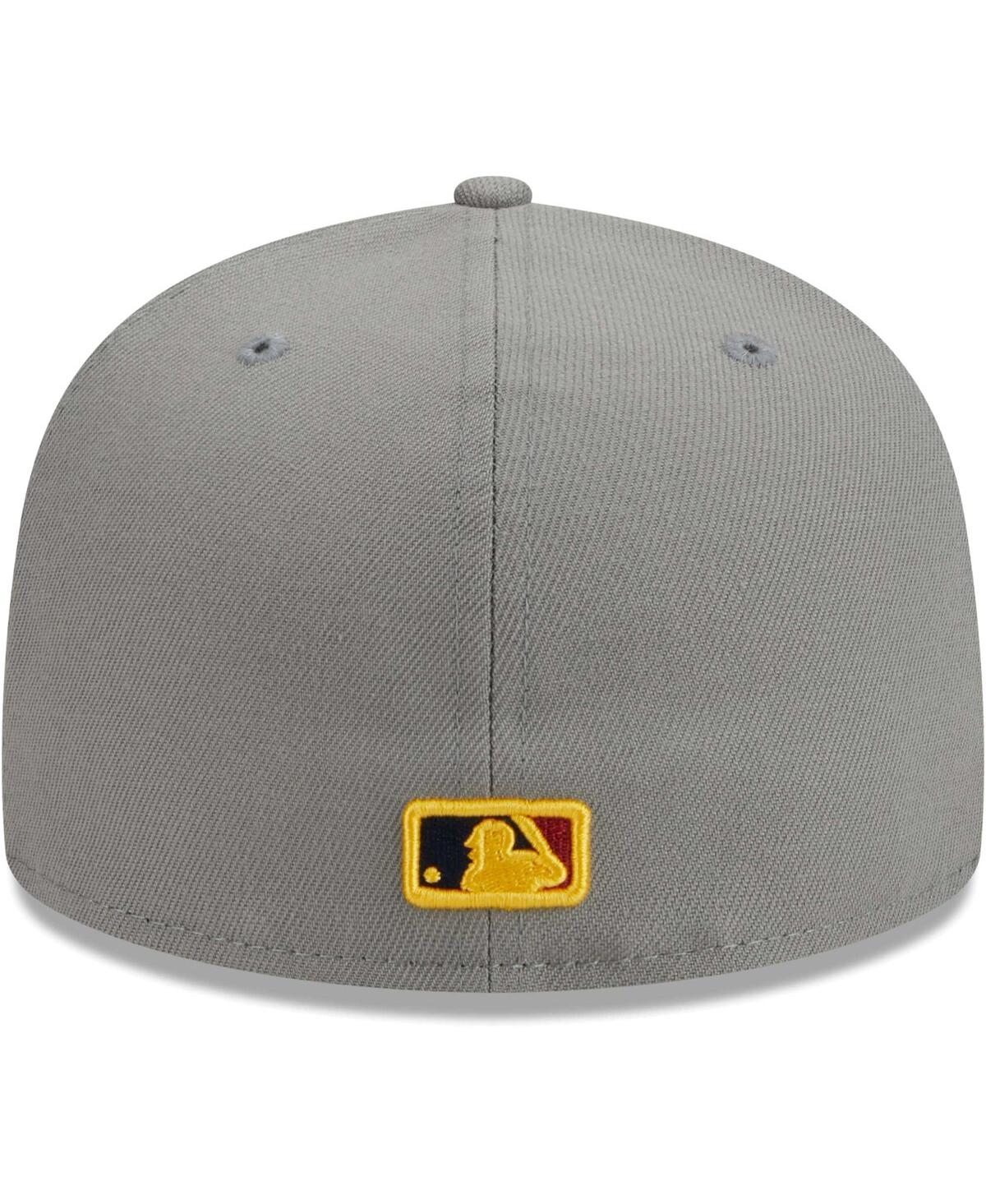 Shop New Era Men's  Gray Los Angeles Dodgers Color Pack 59fifty Fitted Hat