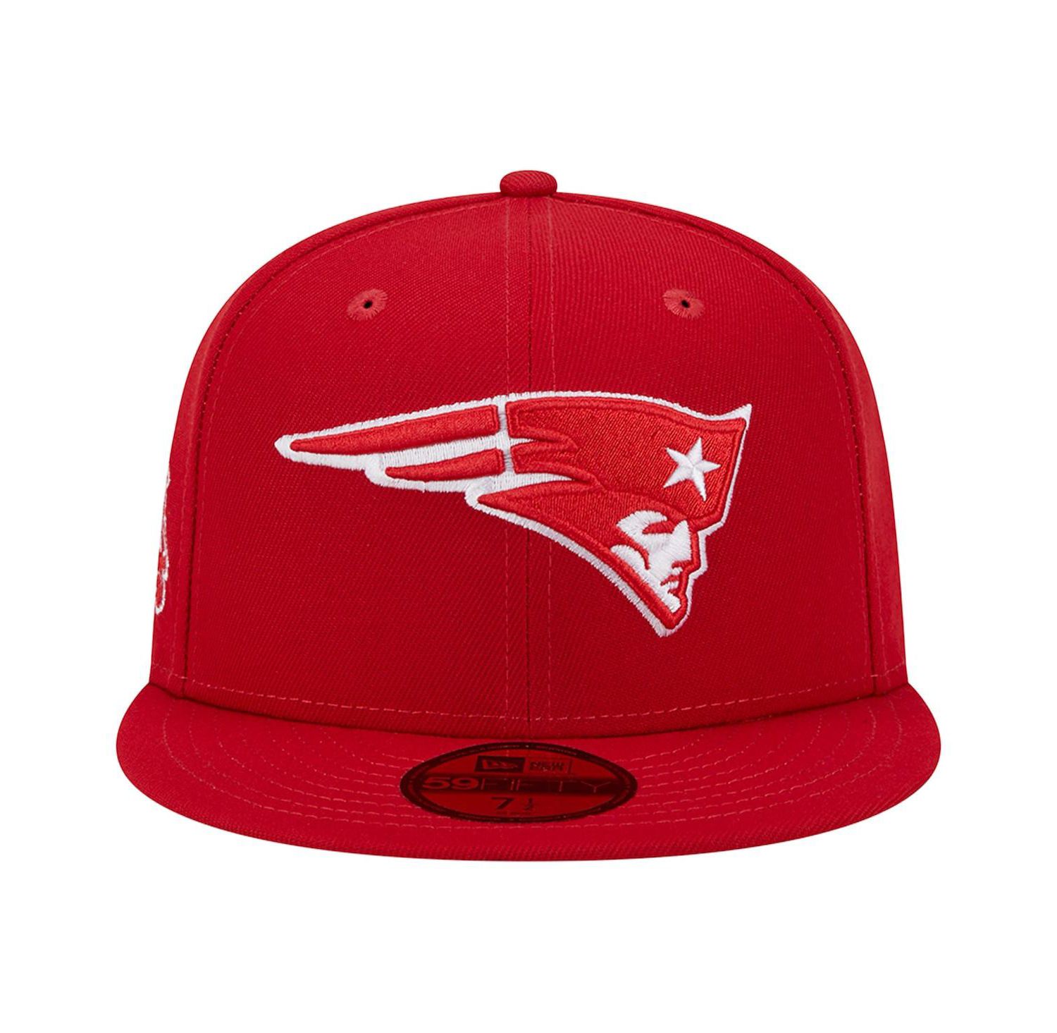 Men's Scarlet New England Patriots Super Bowl XXXVI Main Patch 59FIFTY Fitted Hat