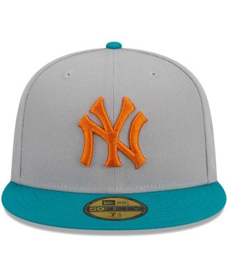 Men's Gray, Teal New York Yankees 59FIFTY Fitted Hat