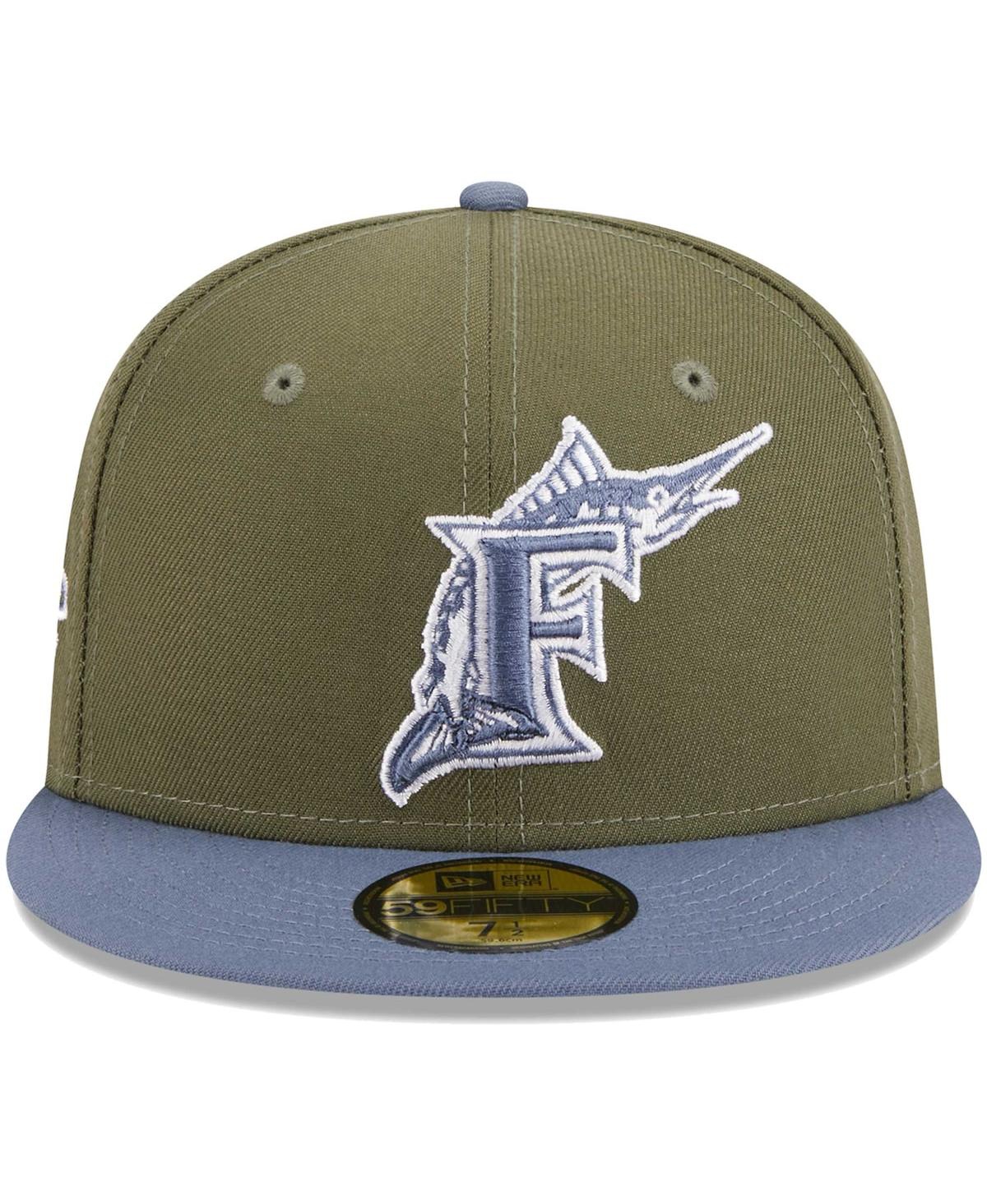 Men's New Era Blue Florida Marlins 59FIFTY Fitted Hat - Blue