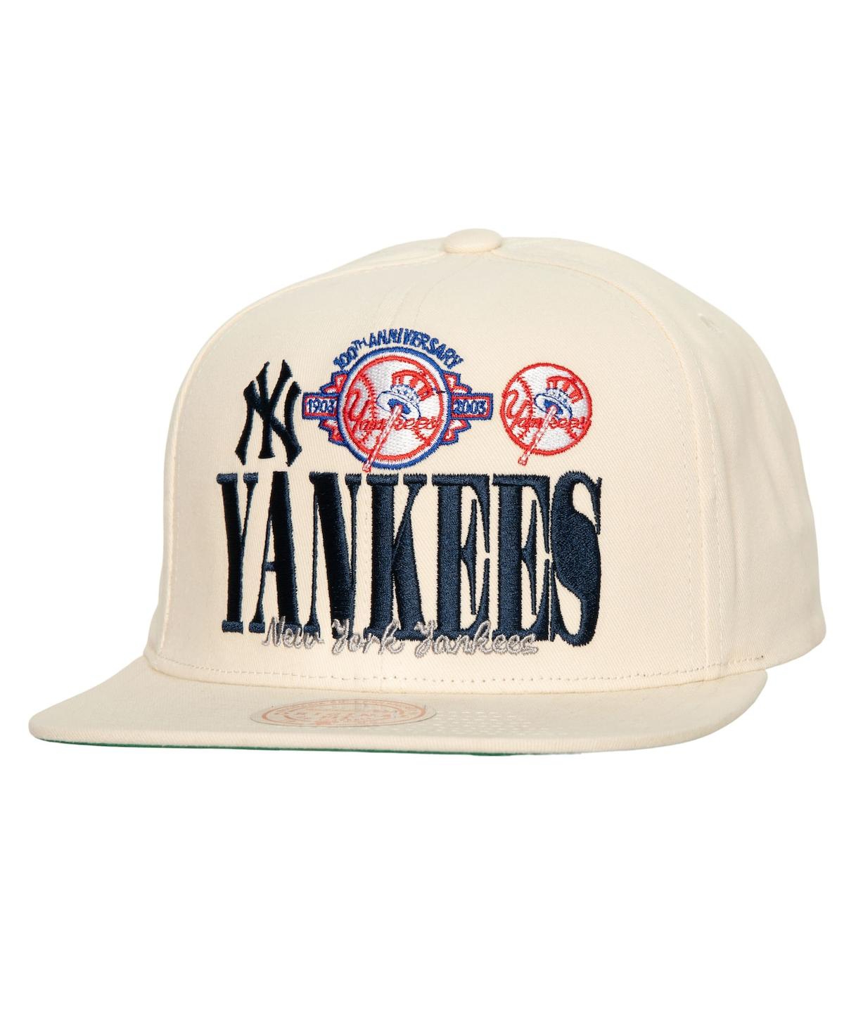 Shop Mitchell & Ness Men's  Cream New York Yankees Reframe Retro Snapback Hat