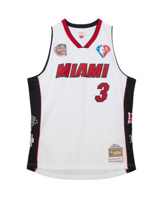 Men's and Women's Dwyane Wade White Miami Heat Hall of Fame Class of 2023 Throwback Swingman Jersey