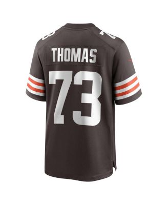 Men's Joe Thomas Brown Cleveland Browns Retired Player Game Jersey