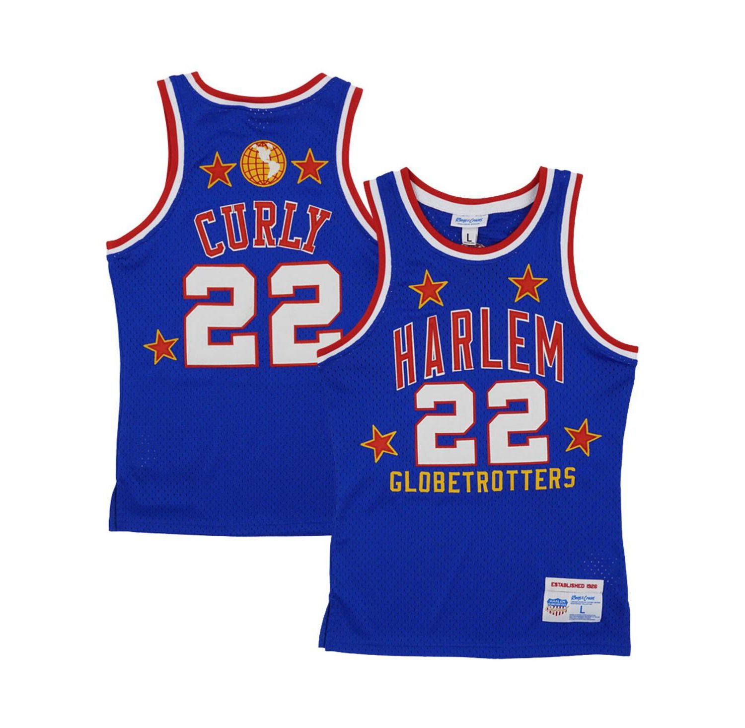 Men's Curly Neal Royal Harlem Globetrotters Throwback Swingman Jersey