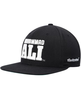 Mens and Womens Contenders Clothing Black Muhammad Ali Snapback Hat 5690₽