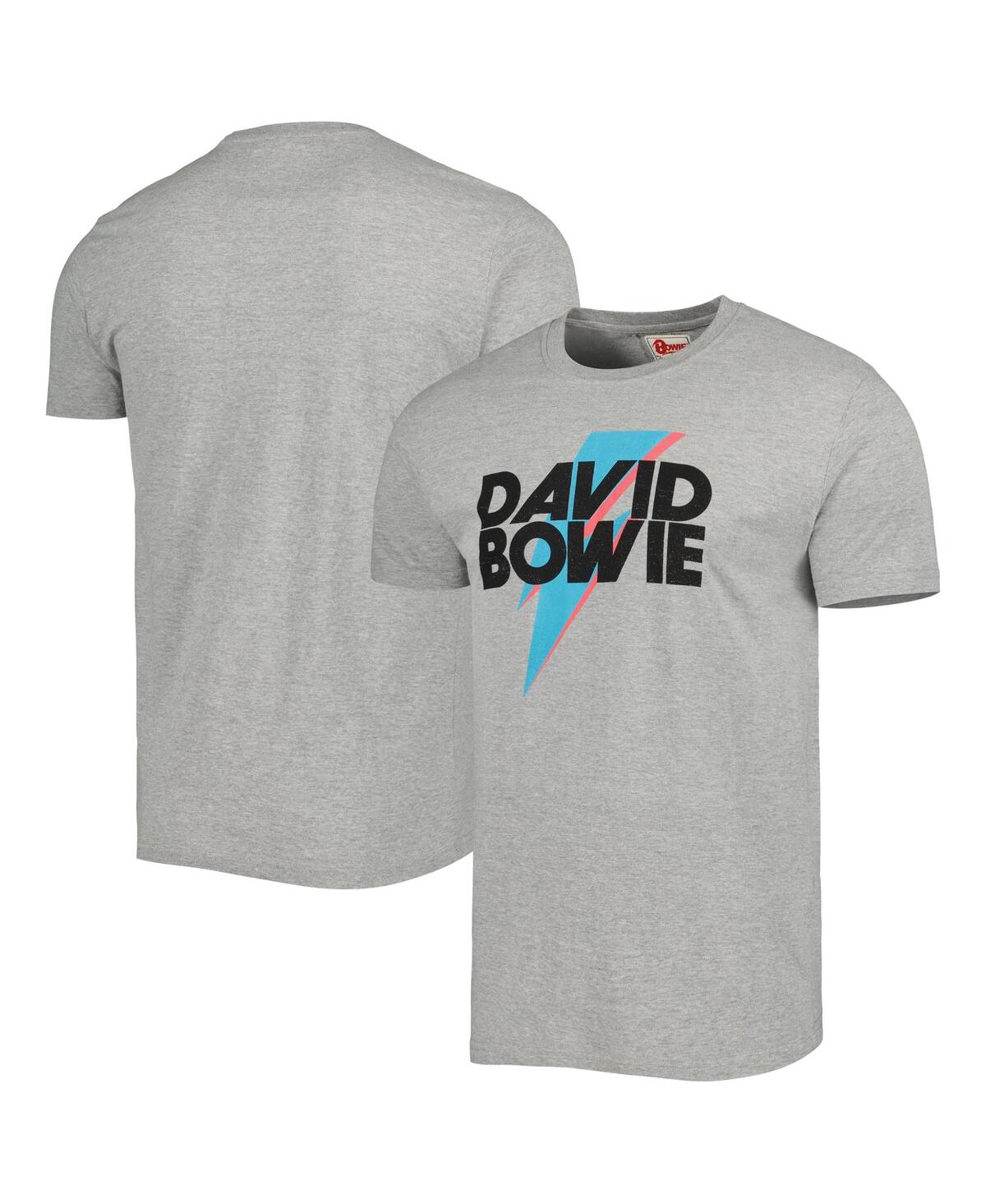 American Needle Men's And Women's  Heather Gray David Bowie Brass Tacks T-shirt