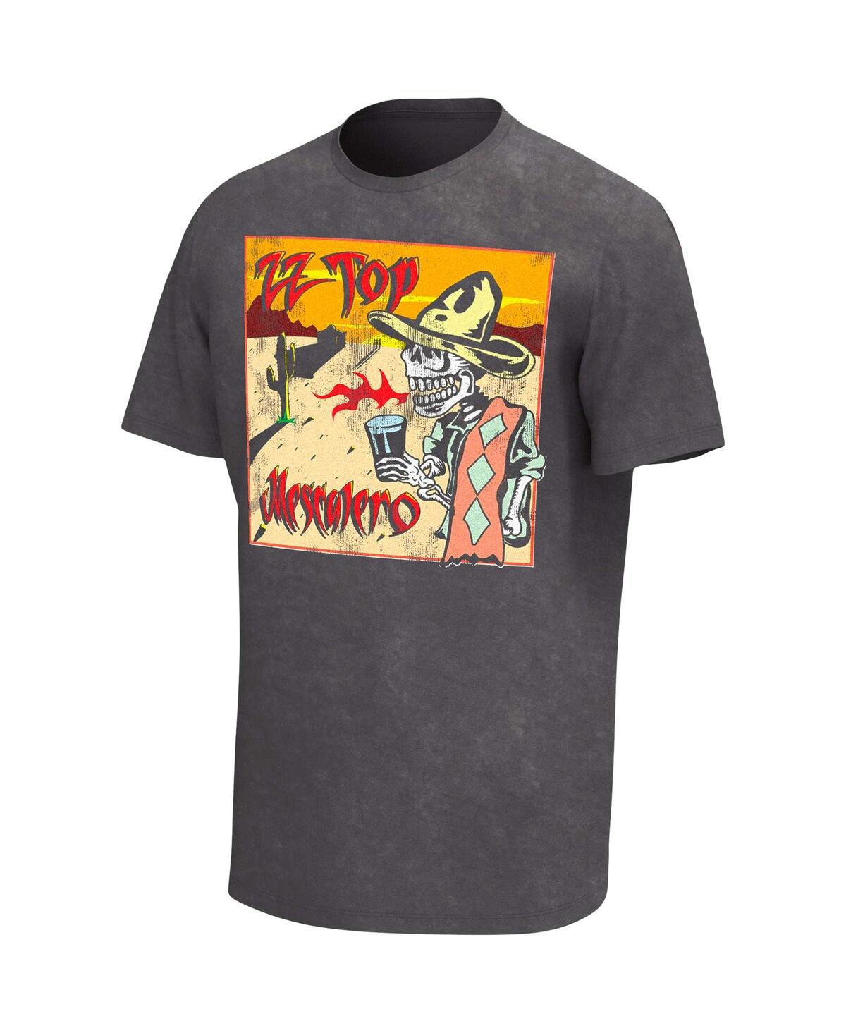 Shop Philcos Men's Charcoal Zz Top Mescalero Washed Graphic T-shirt