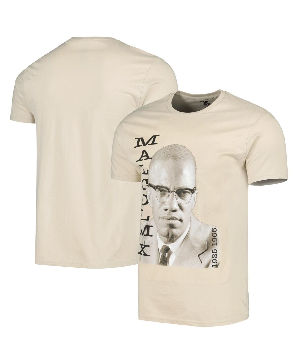 Philcos Men's And Women's Natural Malcolm X Graphic T-shirt