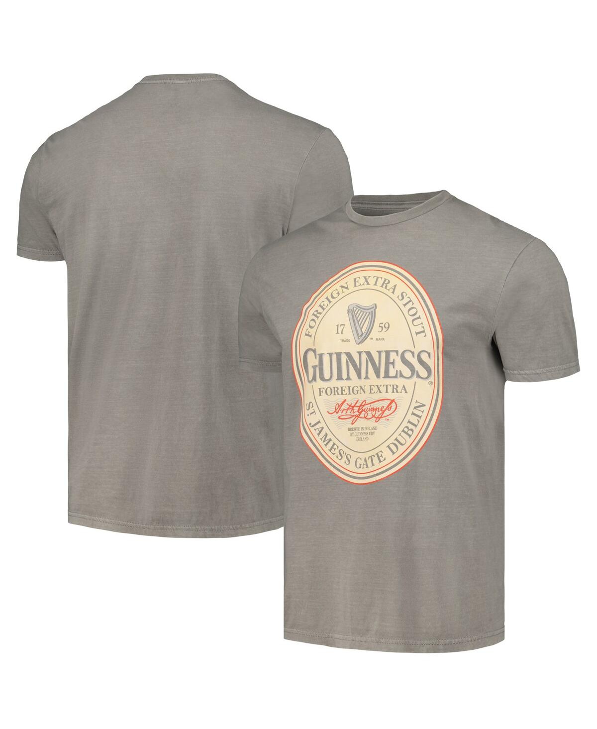Philcos Men's Charcoal Guinness Washed Graphic T-shirt