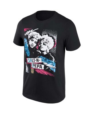 Men's Black Salt-N-Pepa  Washed Graphic T-shirt