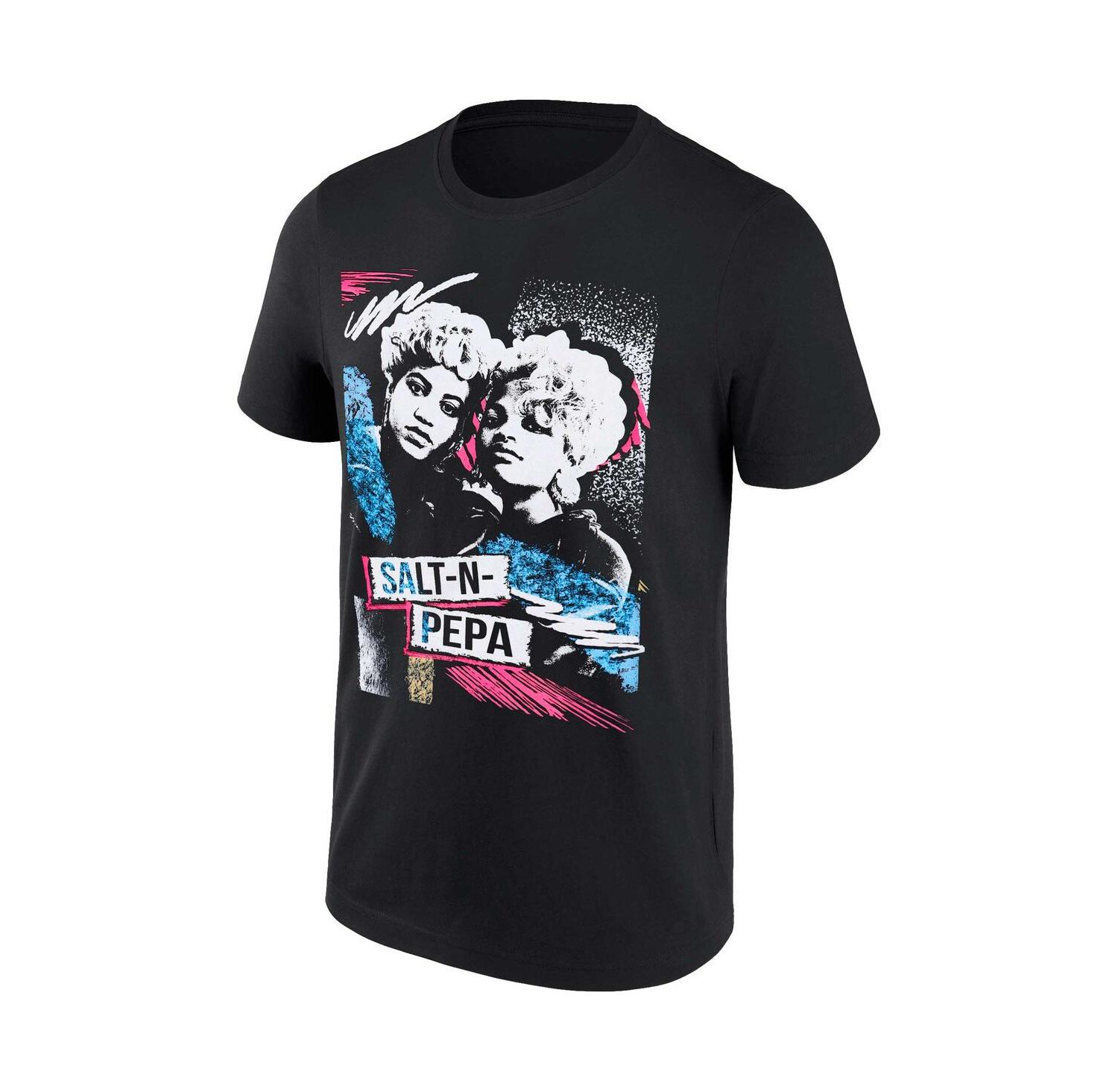 Men's Black Salt-N-Pepa Washed Graphic T-shirt