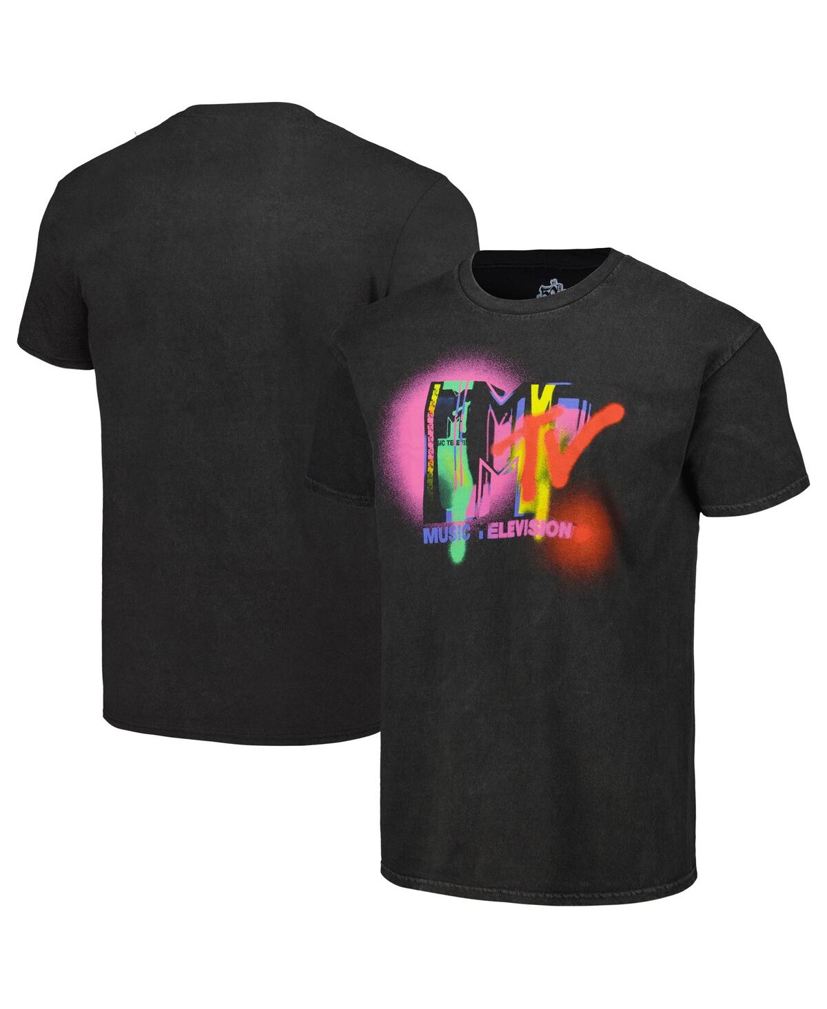 Philcos Men's Black 50th Anniversary Of Hip Hop Mtv Washed Graphic T-shirt In Black