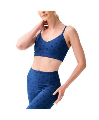 Women's Navy New York Yankees Active Bra