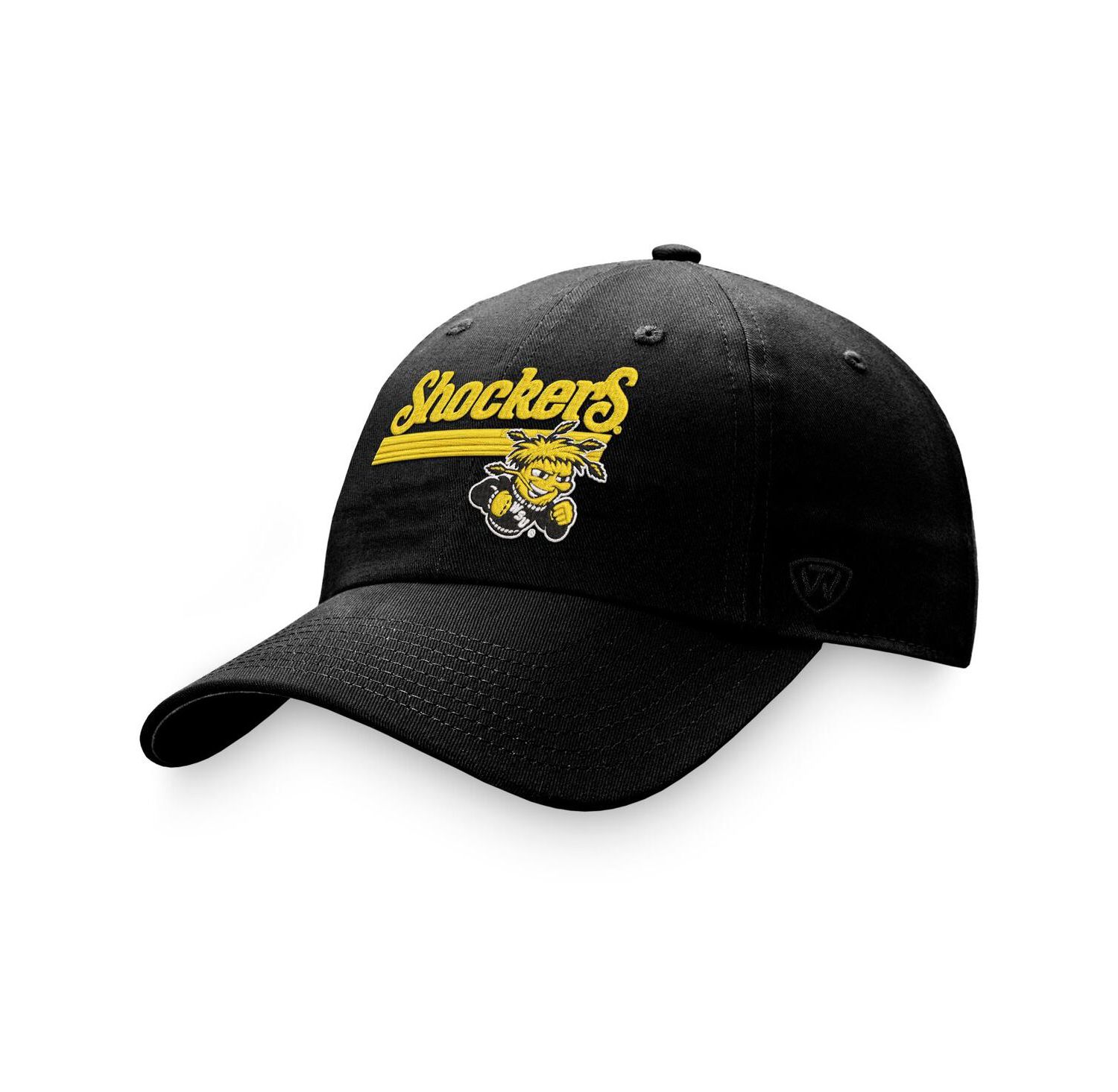 Men's Black Wichita State Shockers Slice Adjustable Hat