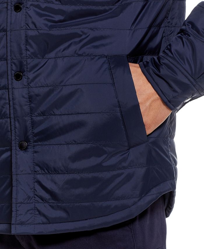 Weatherproof Vintage Men's Horizontal Quilted Shirt Jacket - Macy's