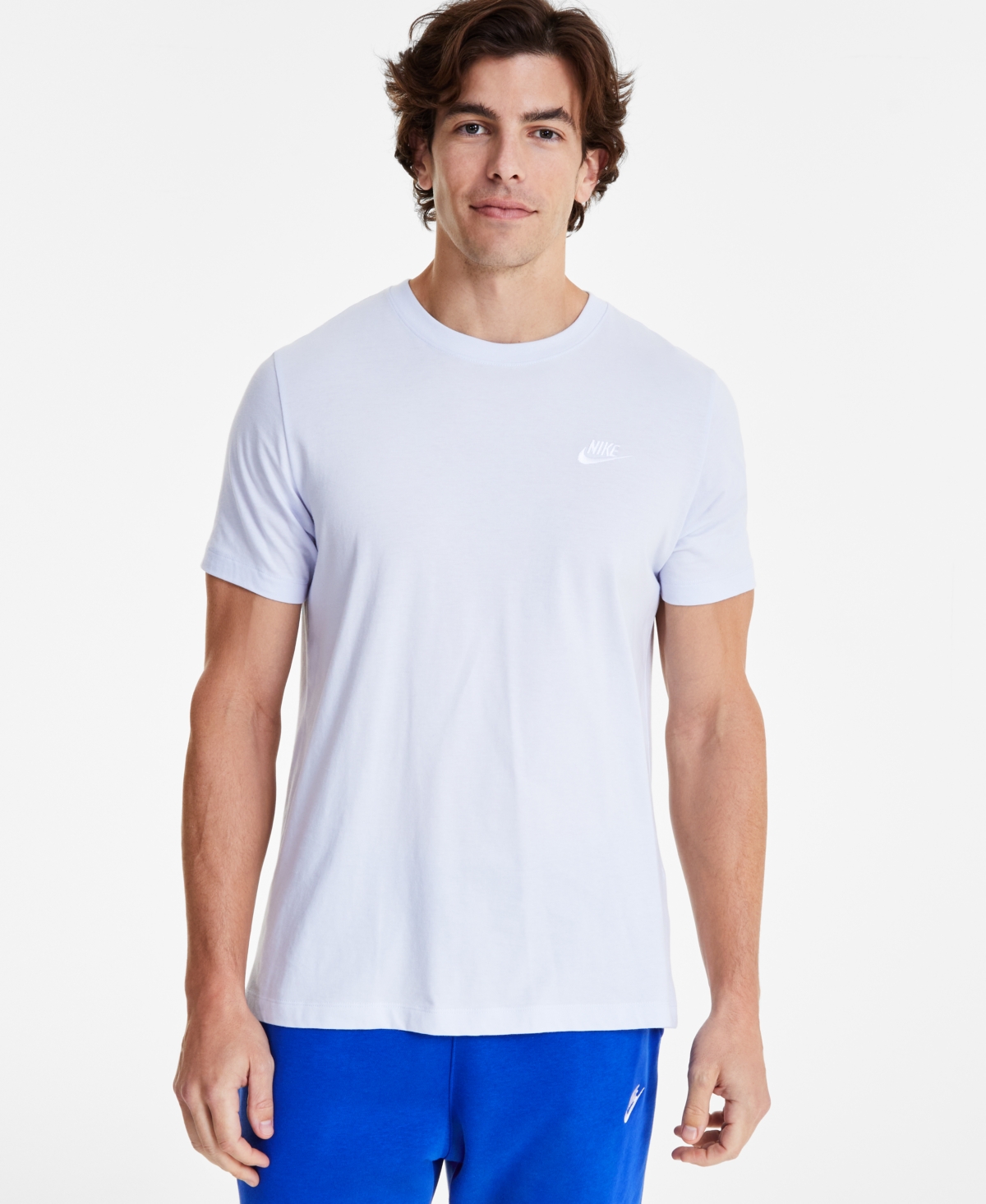 Nike Men's Sportswear Club T-shirt In Football Grey