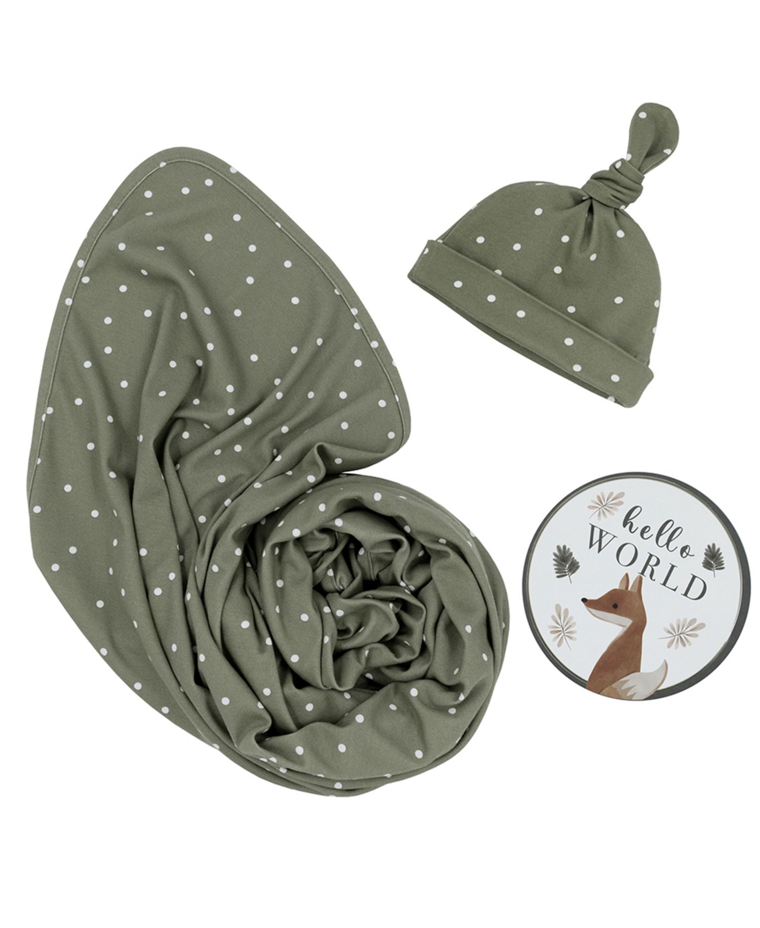 Baby Boys or Baby Girls Hello World Gift Set, 3 Piece