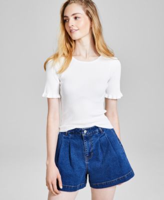 And Now This - Women's Crewneck Short-Sleeve Sweater
