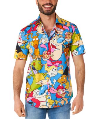 Men's SHIRT Short Sleeve Nickelodeon Cartoons