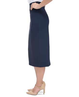 Women's Ponte Pencil Midi Skirt