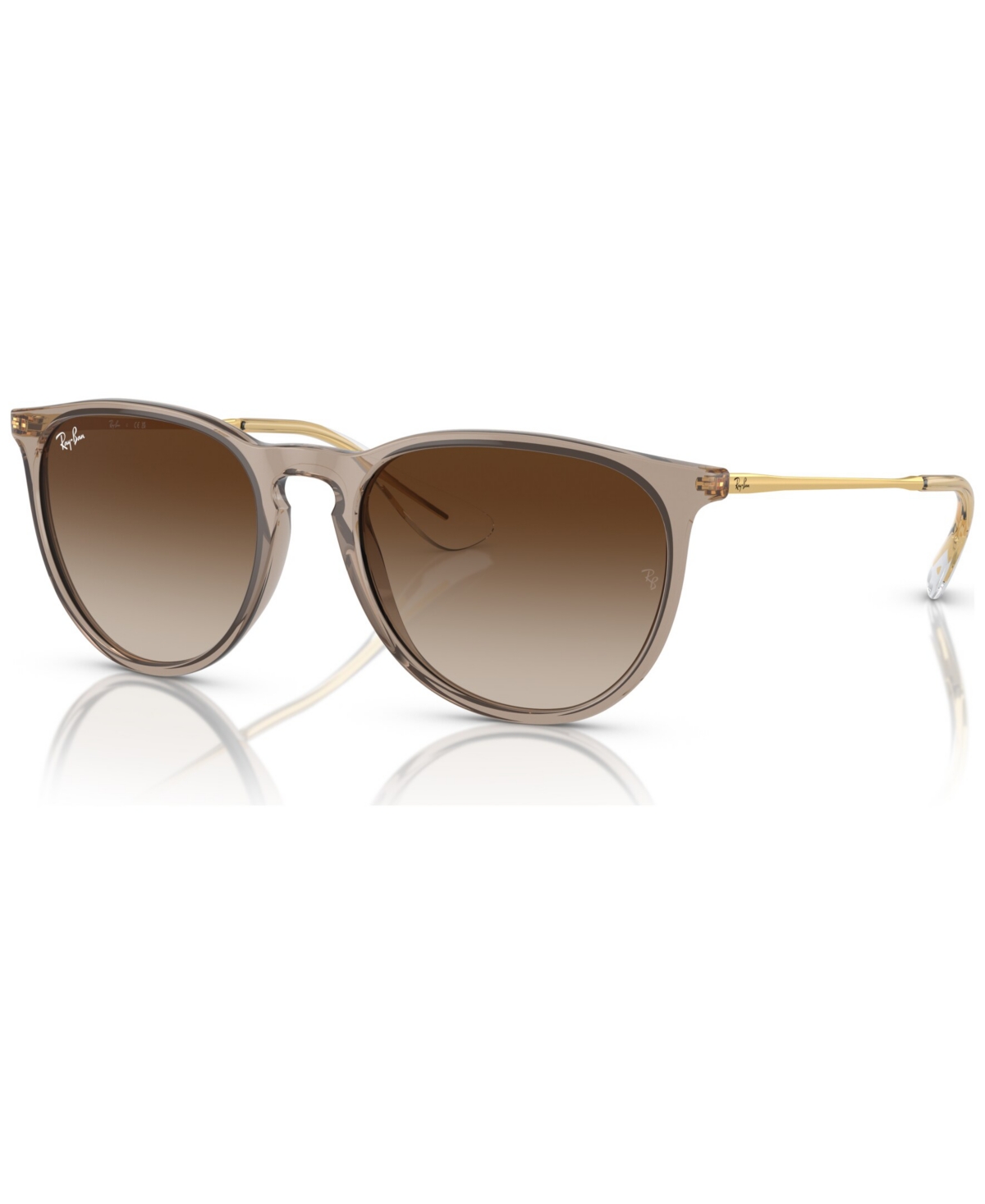 Shop Ray Ban Sunglasses, Rb4171 Erika In Transparent Light Brown