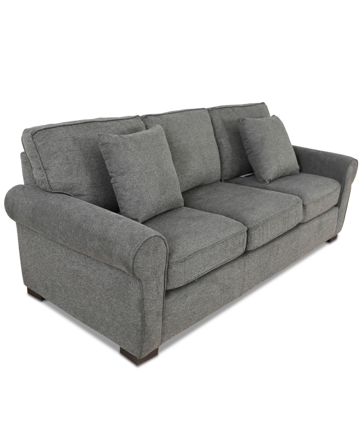 Macy's Kariam 90" Fabric Sofa, Created For  In Charcoal