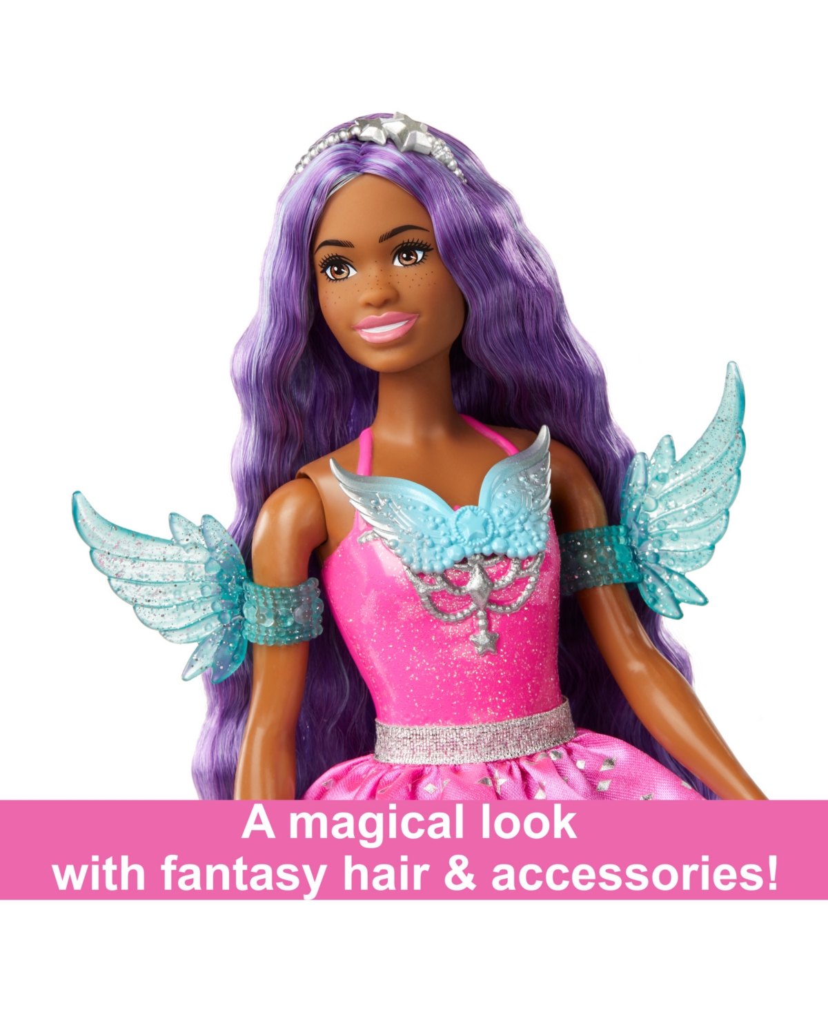 Shop Barbie Doll With Two Fairytale Pets,  "brooklyn" From  A Touch Of Magic In Multi-color