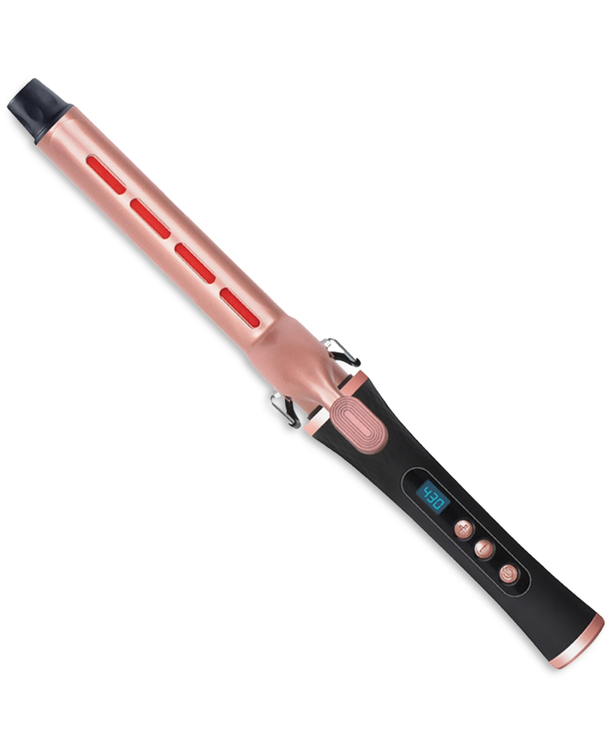 IR2 Infrared Curling Iron - 28 mm - Black And Rose Gold