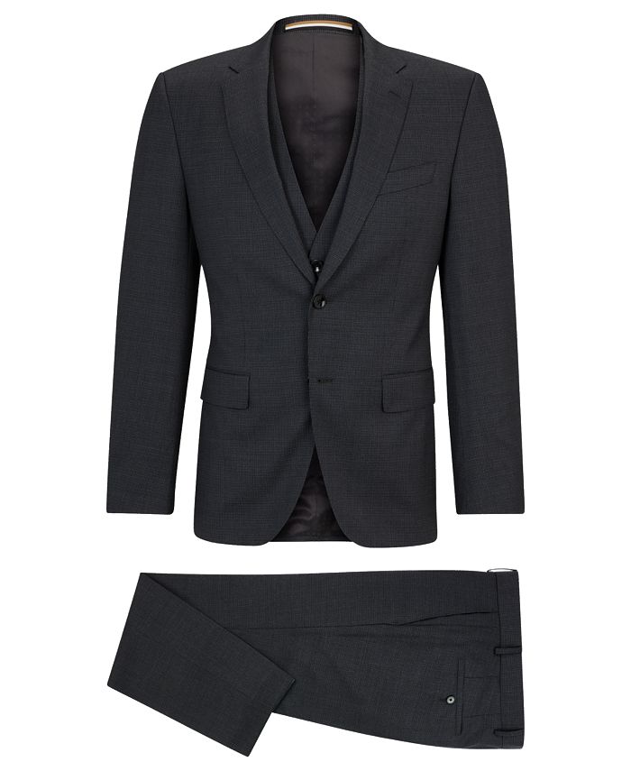 Hugo Boss Men's Slim-Fit Houndstooth Suit - Macy's